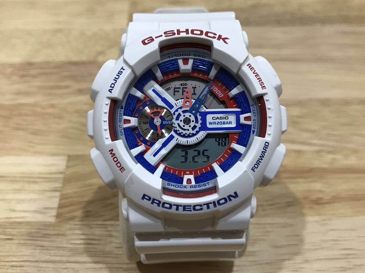 CASIO G‐SHOCK GA-110TR 可動品 ライト点灯 ガンダムカラー 美品