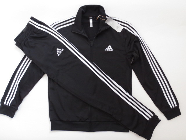 お得，新作登場 adidasアディダス セットアップ ジャージ 上下セット 2XL トラックスーツ 黒(アディダス)｜売買されたオークション情報、yahooの商品情報をアーカイブ公開 - オークファン ジャージ