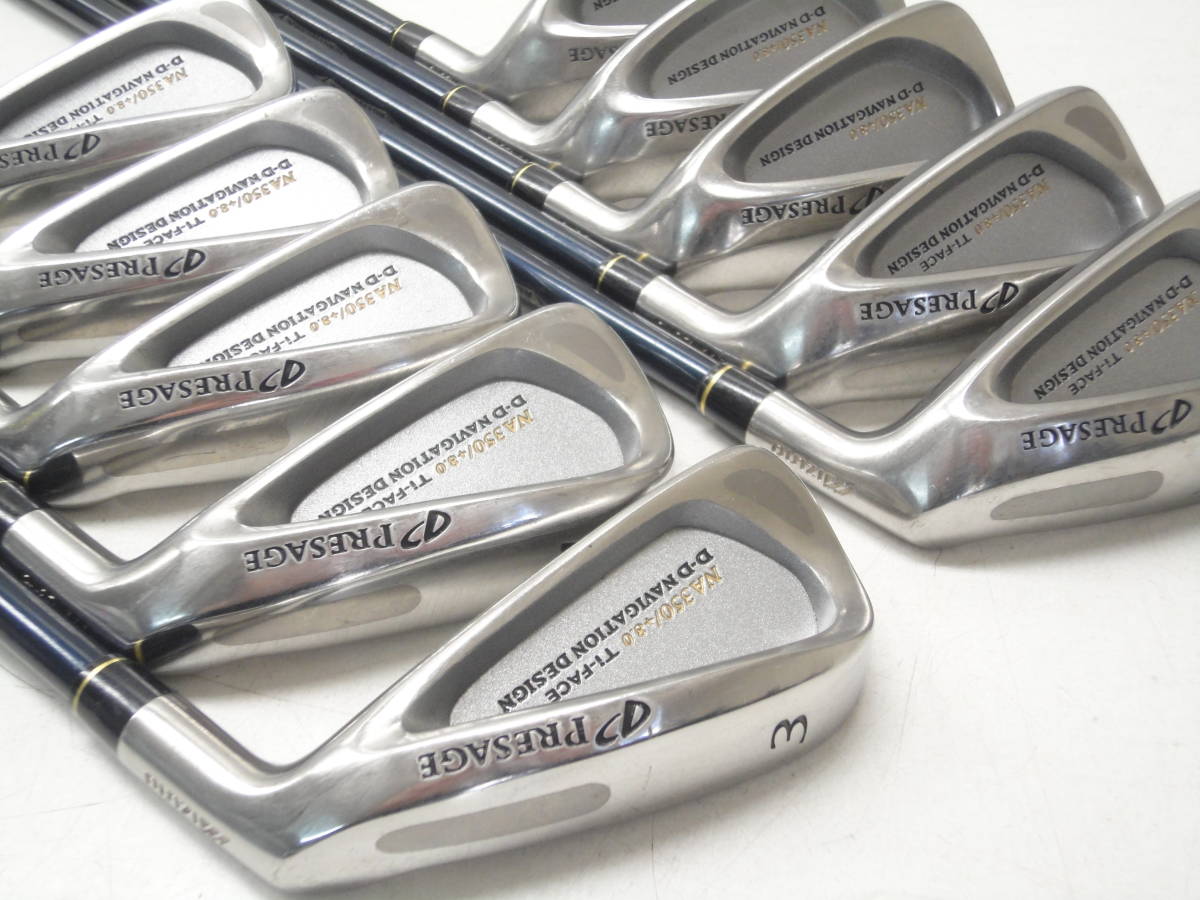 【お得，人気】 mizuno PRESAGE NA 350/+8.0 Ti-FACE メンズアイアンセット10本組 D-D NAVIGATION DESIGN SR ミズノプレサージュ ゴルフクラブ(ミズノ)｜売買されたオークション情報、yahooの商品情報をアーカイブ公開 - オー 男性右きき用