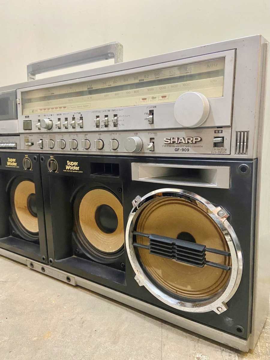 SHARP シャープ GF-909 ラジカセ カセットプレーヤ- 大型 昭和 レトロ