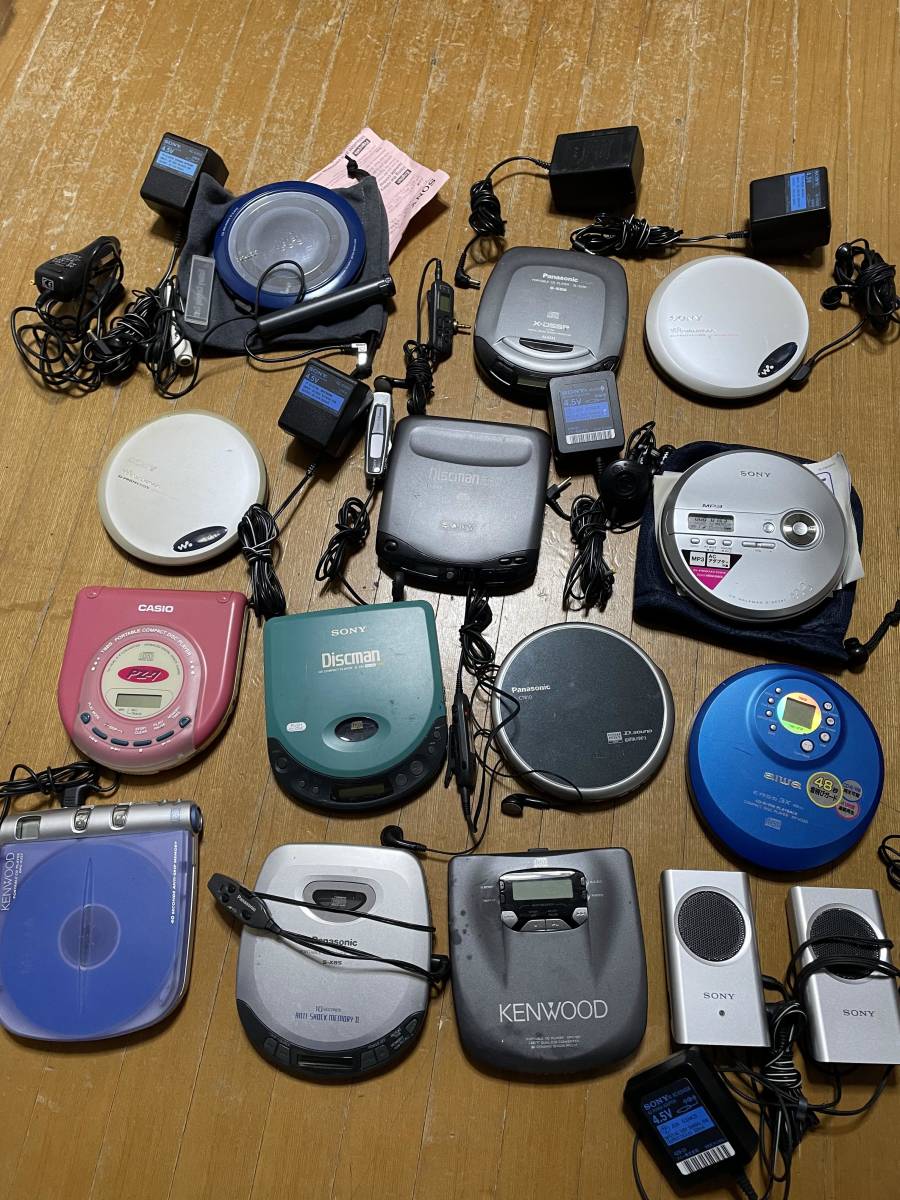 KENWOOD, Panasonic, Sony, Casioの CDプレイヤー Sony Panasonic Aiwa Casio Kenwood CD WALKMAN CDプレーヤー・CD