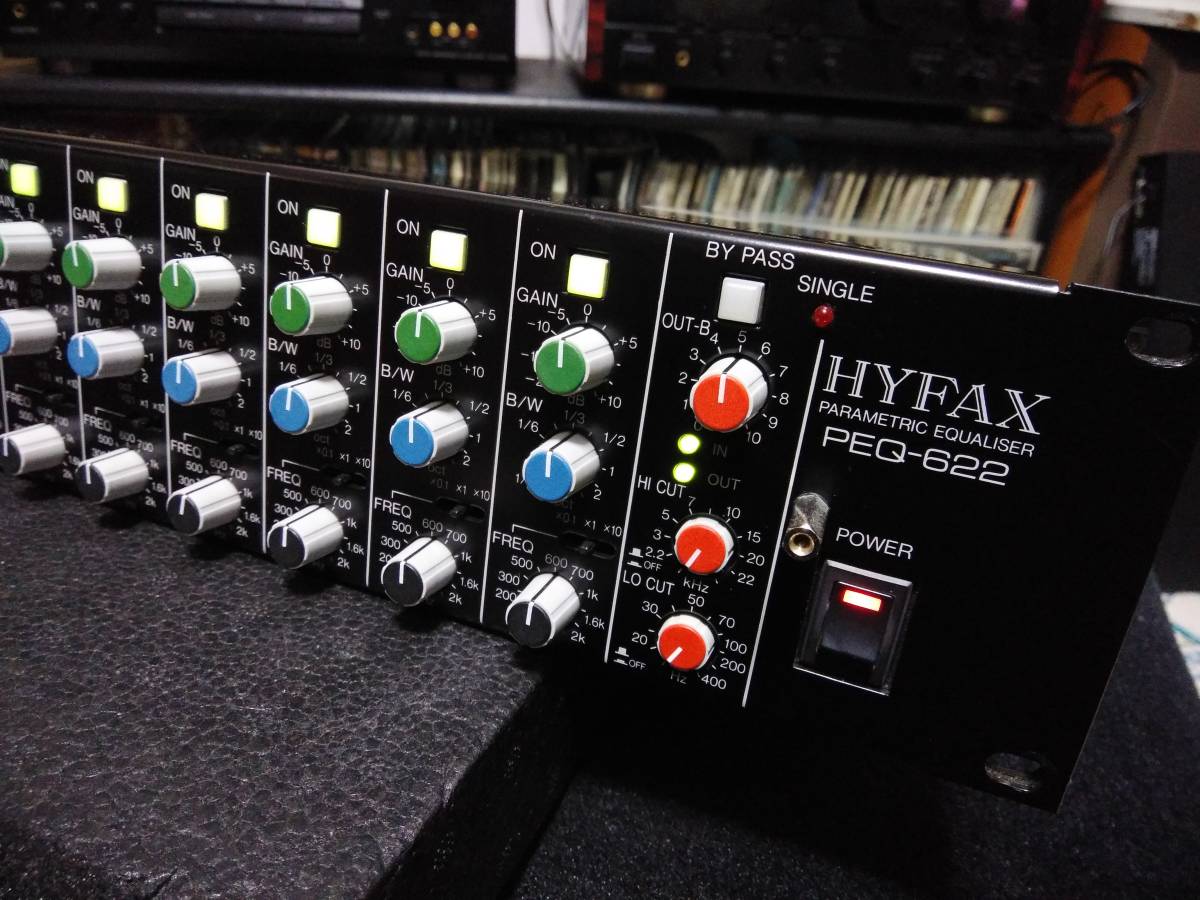 HYFAX 不二音響 パラメトリックイコライザー PEQ-622 動作品