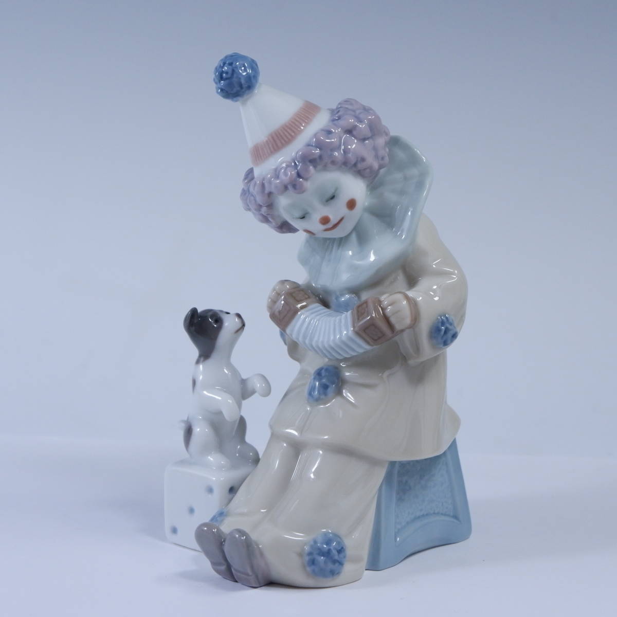 リヤドロ LLADRO 0 アコーディオンを持つピエロ 陶器 美品 -「ピエロ