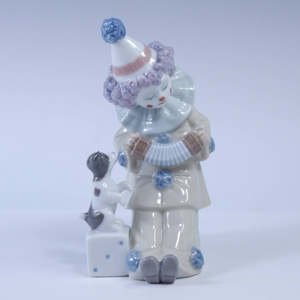 リヤドロ LLADRO 0 アコーディオンを持つピエロ 陶器 美品 -「ピエロ