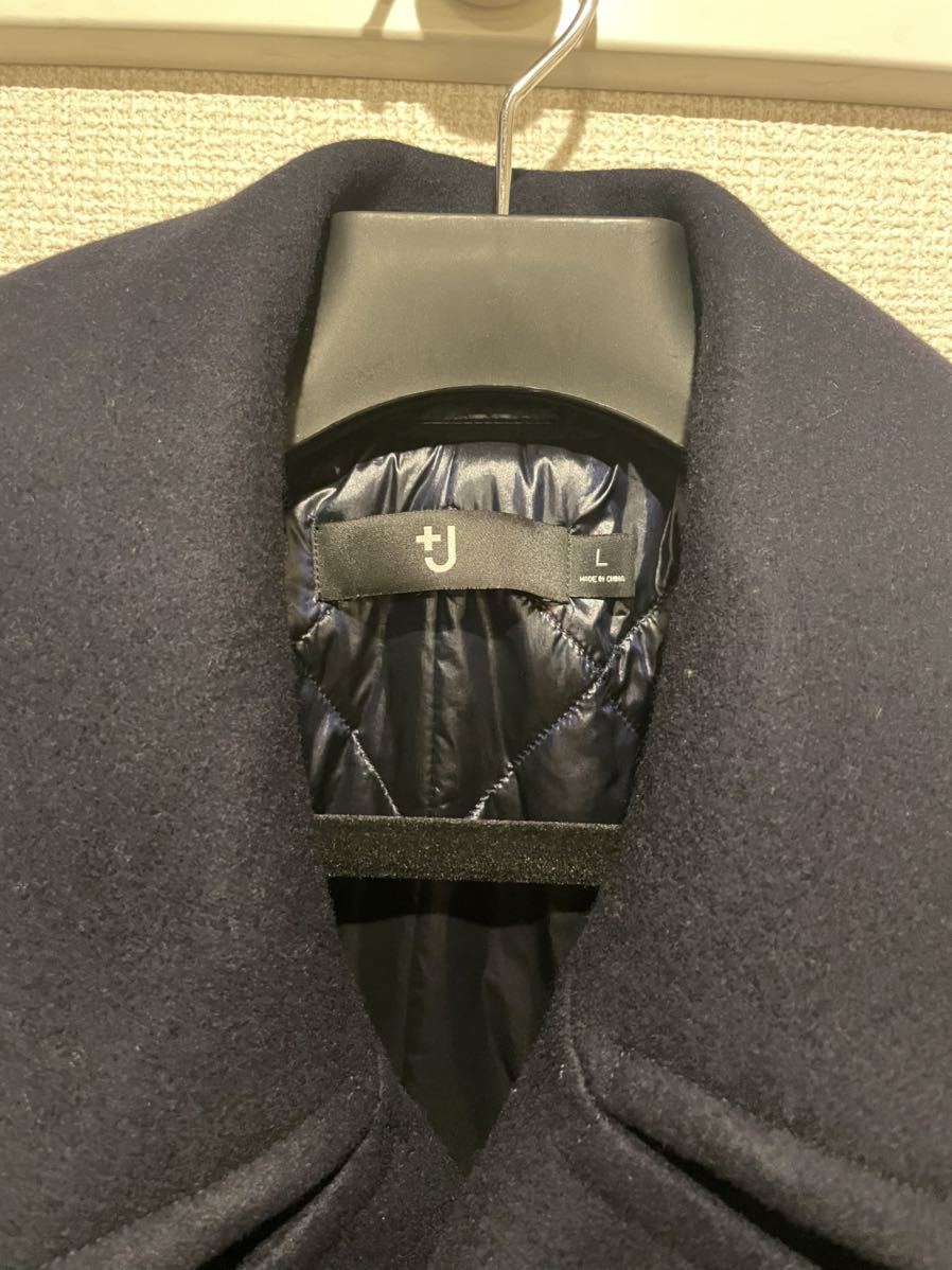 Uniqlo J ウールブレンド ピーコート ネイビー Lサイズ メンズ ユニクロ ジルサンダー コート アウター Pコート ジル サンダー コート 売買されたオークション情報 Yahooの商品情報をアーカイブ公開 オークファン Aucfan Com