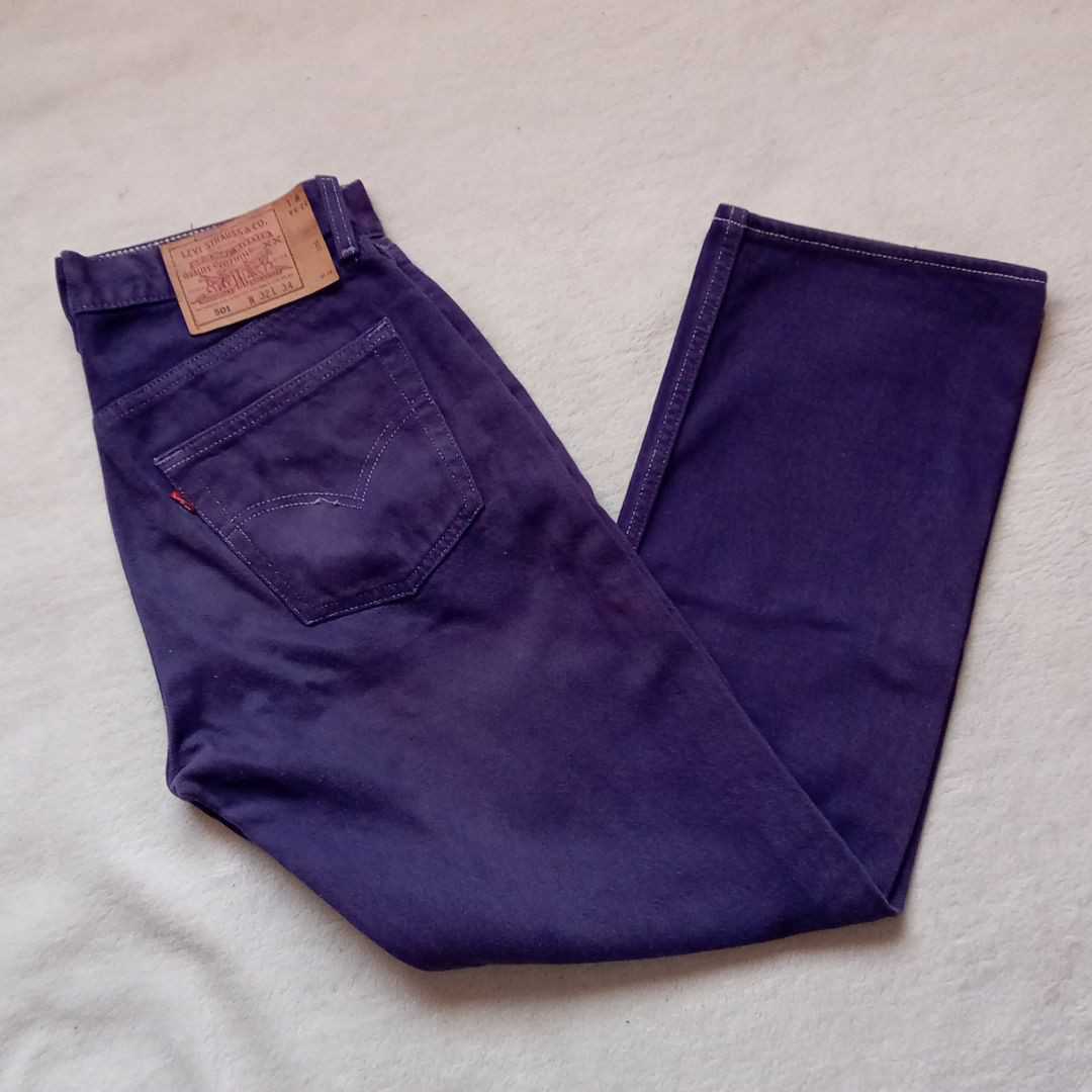 【爆買い，正規品】 USA製 リーバイス カラーデニム パンツ W32L34 紫 Levi's アメリカ製(W32)｜売買されたオークション情報、yahooの商品情報をアーカイブ公開 - オークファン W32