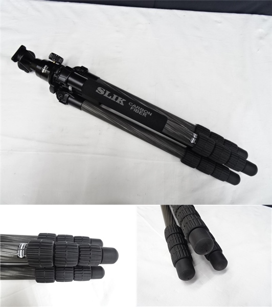 3M416EC◎SLIK スリック ライトカーボン E84 FA 三脚＋雲台 SBH-330