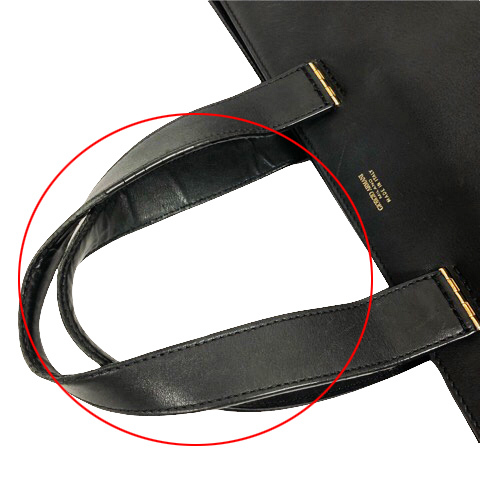 ジョルジオアルマーニ GIORGIO ARMANI トートバッグ レザー ワンポイント ロゴ 黒 ブラック レディース ジョルジオアルマーニ GIORGIO ARMANI 超美品 高級レザータグ ベージュ