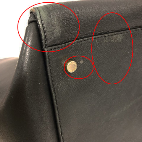 ジョルジオアルマーニ GIORGIO ARMANI トートバッグ レザー ワンポイント ロゴ 黒 ブラック レディース ジョルジオアルマーニ GIORGIO ARMANI 超美品 高級レザータグ ベージュ