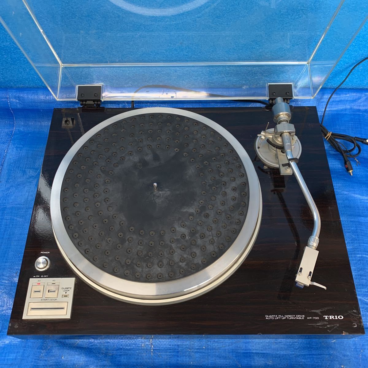 NO.03208.120.. TRIO トリオ KP-700 ターンテーブル レコードプレイヤー 通電確認 動作未確認 現状ジャンク品 TRIO KP-700 レコードプレーヤー Used NO.03208.120.. メルカリ