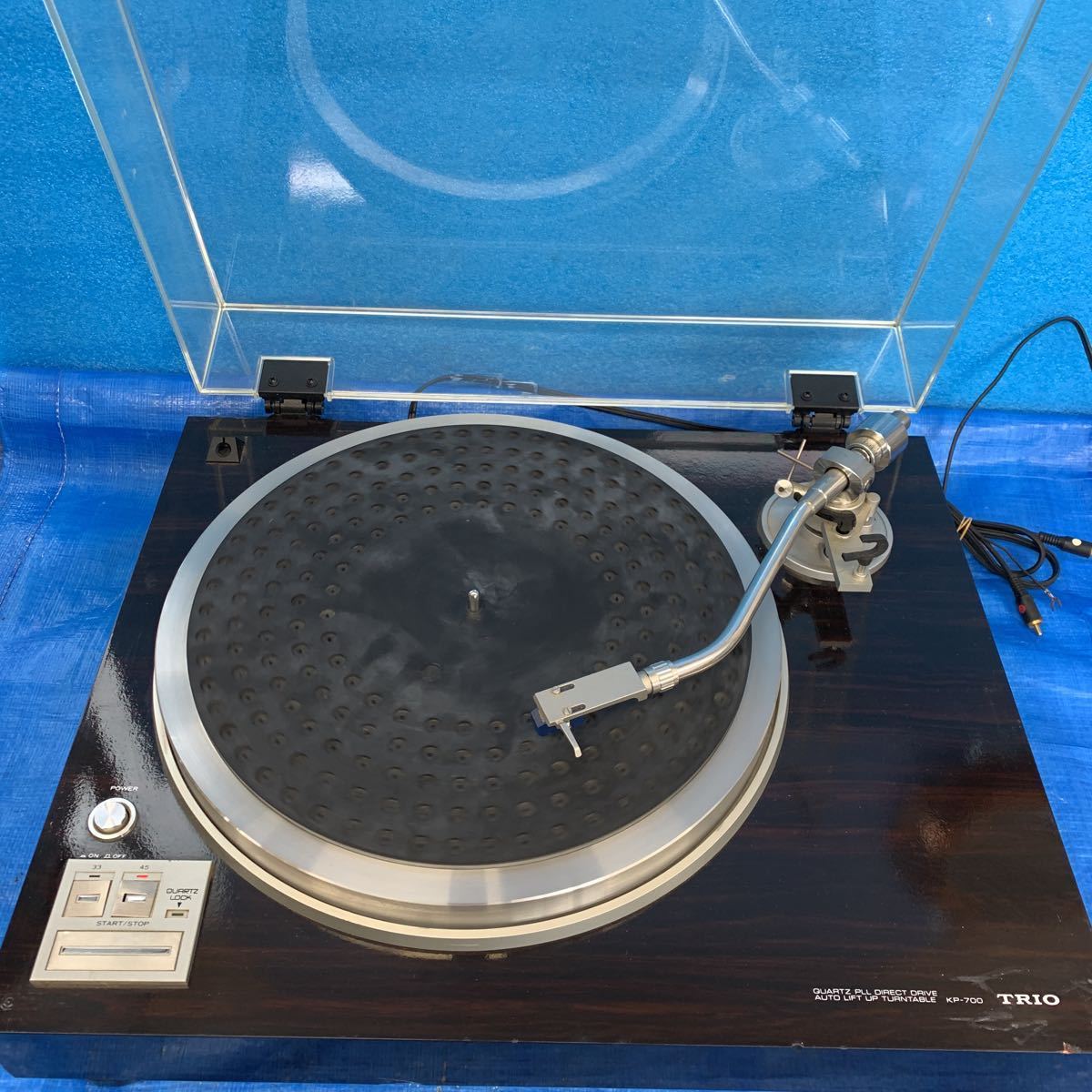 NO.03208.120.. TRIO トリオ KP-700 ターンテーブル レコードプレイヤー 通電確認 動作未確認 現状ジャンク品 TRIO KP-700 レコードプレーヤー Used NO.03208.120.. メルカリ