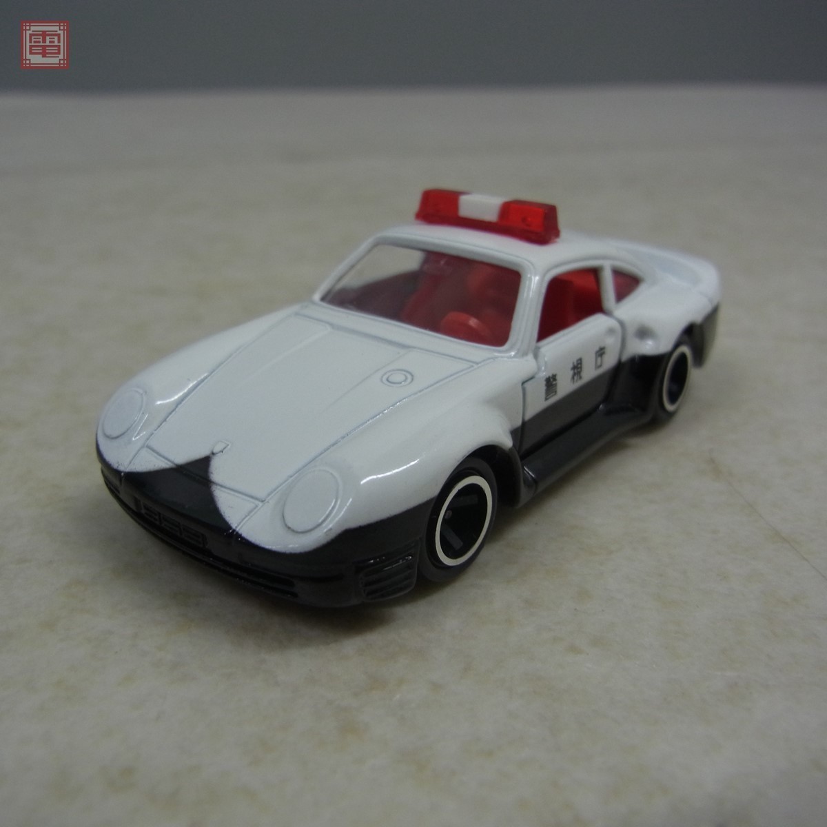 トミカ ポルシェ 959 パトロールカー 赤ロゴ TOMY No.106 日本製 ドア