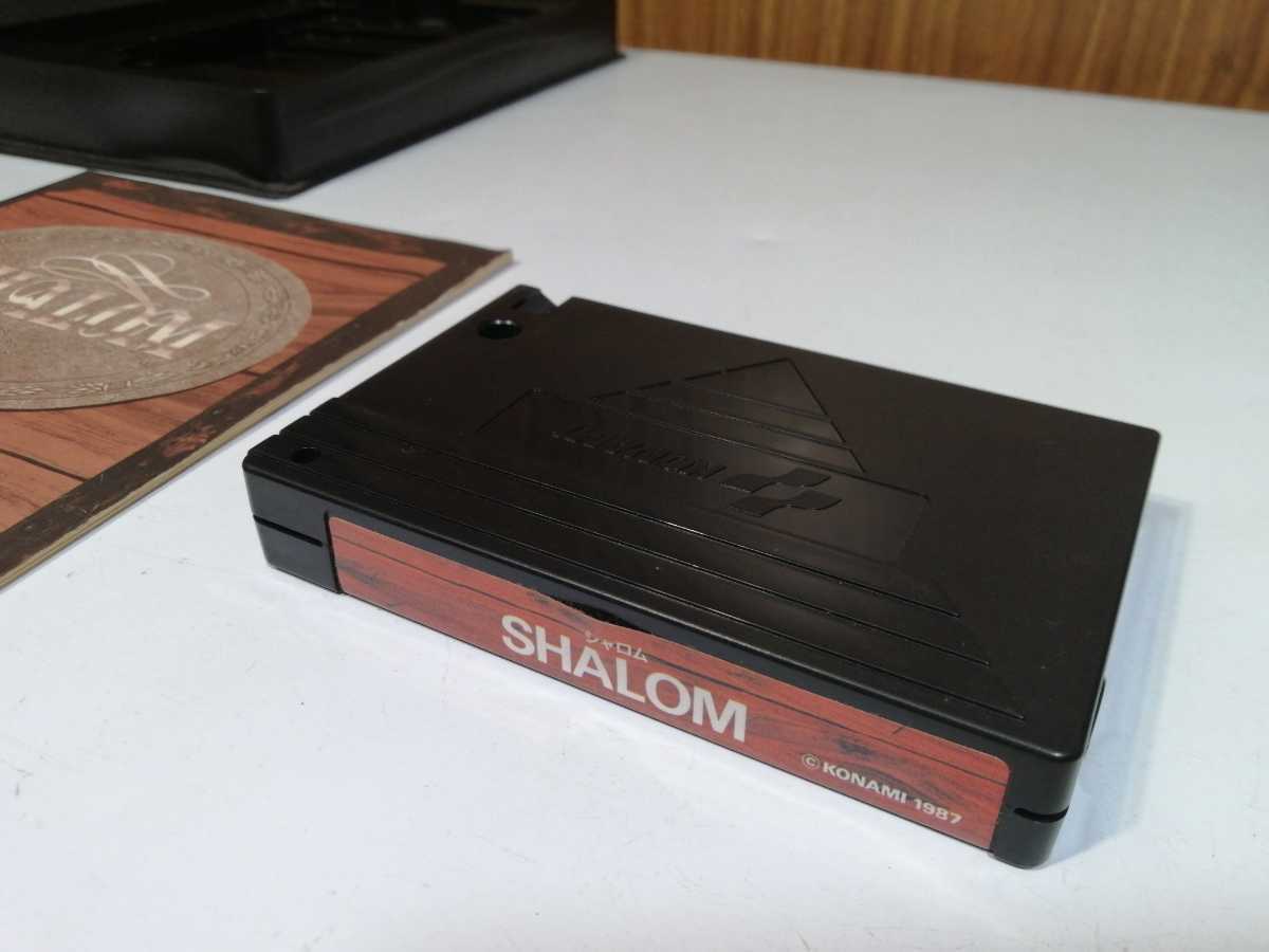 MSXソフト KONAMI SHALOM シャロム 1987年 動作未確認品 箱＆取説付き