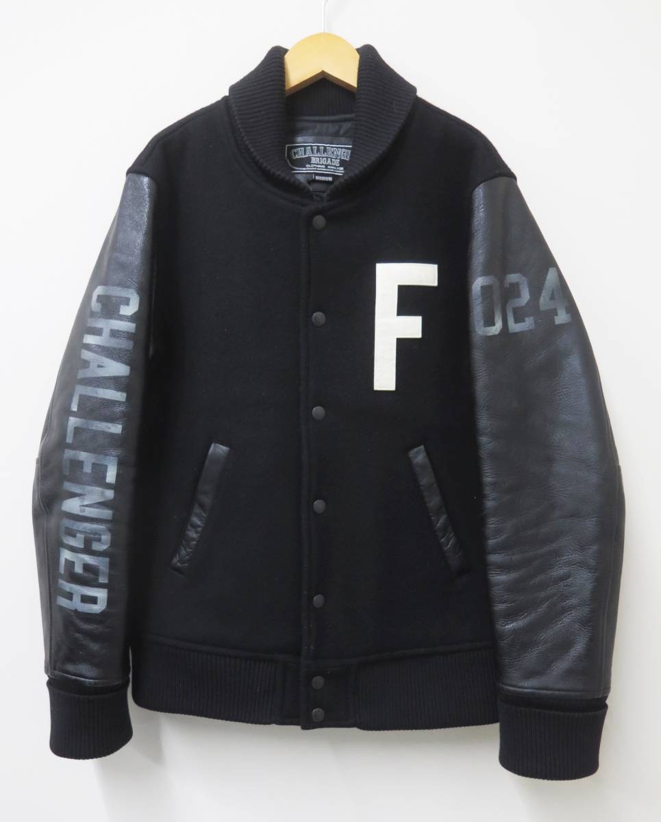 CHALLENGER チャレンジャー CLG-JK 012-005 12AW 袖レザースタジャン(M 