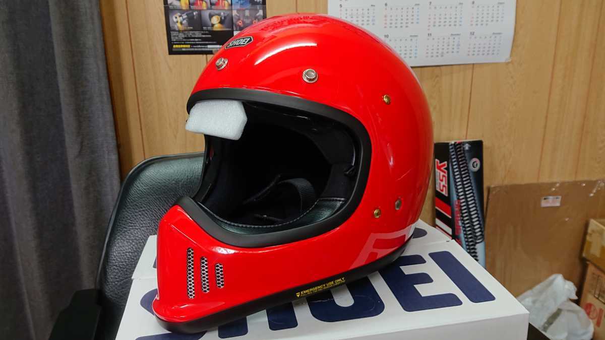 送料無料即発送！SHOEI,EX-ZEROシャインレッドXL(61CM)新品未使用品  