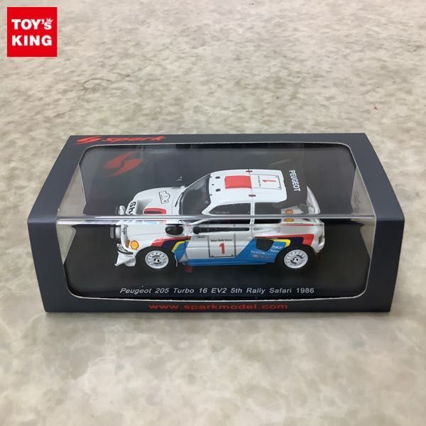 【限定セール，2026】 1円 スパーク 1/43 プジョー 205 ターボ 16 EV2 5th Rally Safari 1986 #1(レーシングカー)｜売買されたオークション情報、yahooの商品情報をアーカイブ公開 - オークファン レーシングカー