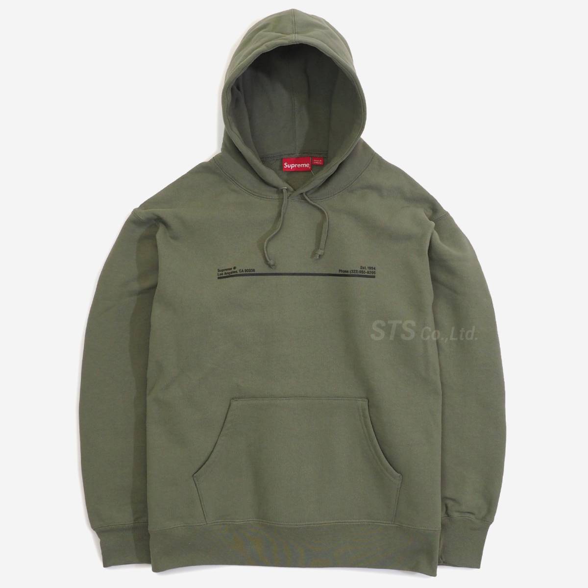 Supreme - Shop Hooded Sweatshirt - Los Angeles オリーブXL 