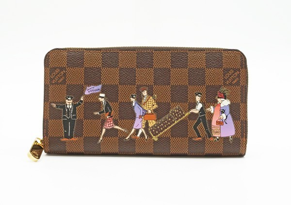  LOUIS VUITTON ルイ ヴィトン ジッピーウォレット イリュストレ N63004 財布 ダミエ(ダミエライン)｜売買されたオークション情報、yahooの商品情報をアーカイブ公開 - オークファン 服飾小物