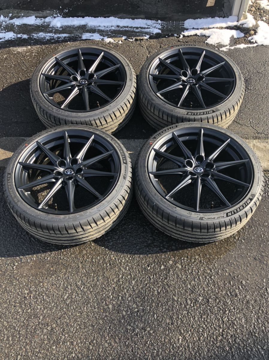 新車外し GR86 純正アルミ 215/45R18 18インチ 7.5J+48 5穴 PCD100 小