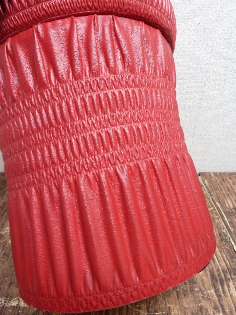 ☆BM)昭和レトロ キッチュ♪赤 ドレッサー チェア スツール 椅子 高さ