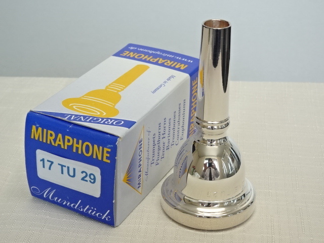 チューバ マウスピース MIRAPHONE(ミラフォン) TU-29【レターパック