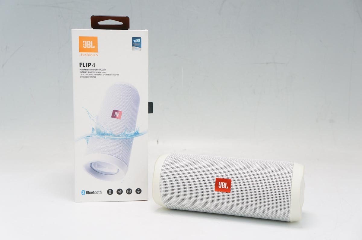 新作登場，2025 JBL FLIP4 Bluetoothスピーカー IPX7防水/パッシブラジエーター搭載/ポータブル ホワイト(スピーカー)｜売買されたオークション情報、yahooの商品情報をアーカイブ公開 - オークファン その他