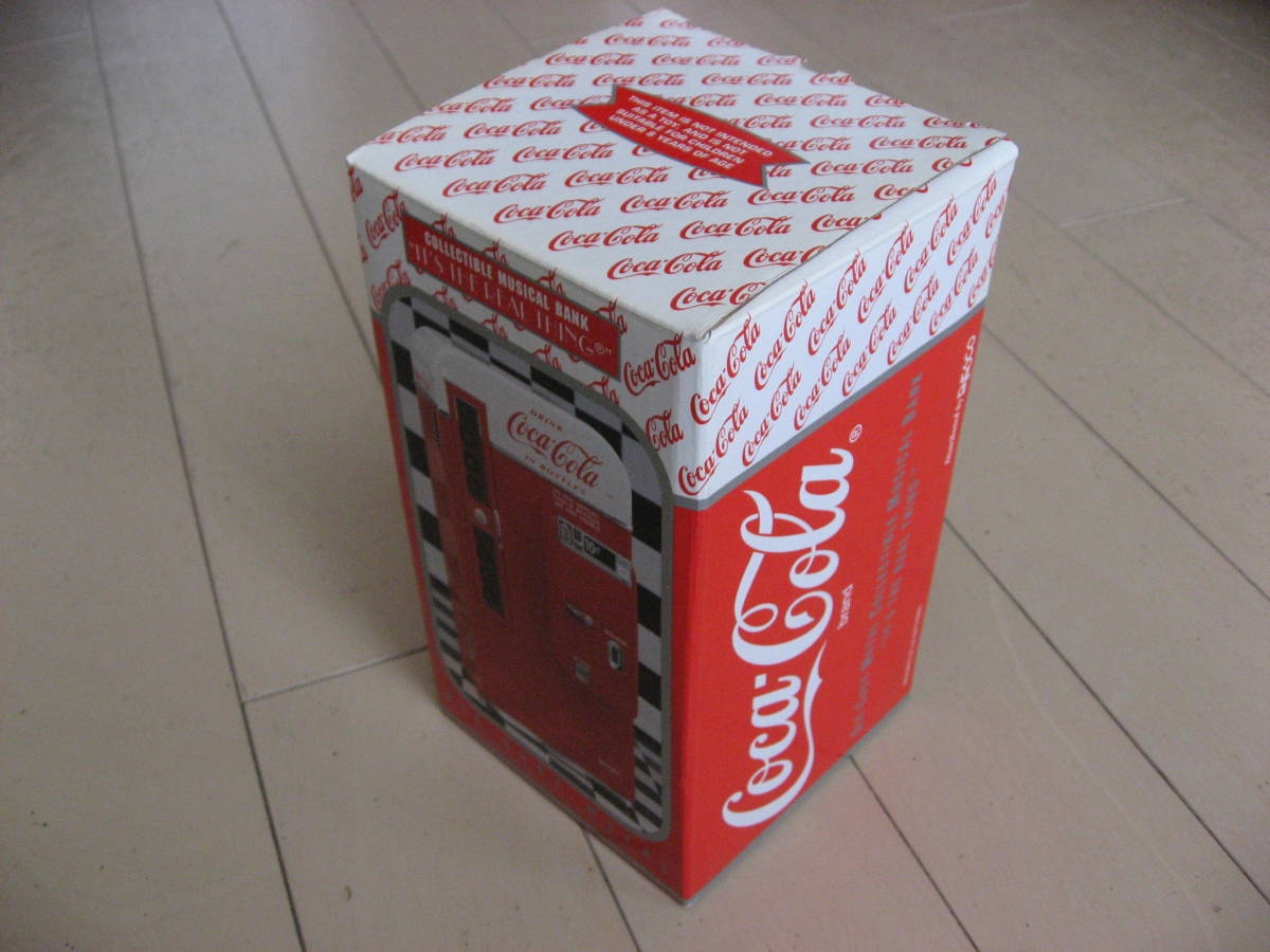 Coca-Cola コカ・コーラ ミニチュア 自動販売機 貯金箱 木目 Coca