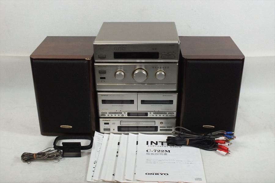 ★ ONKYO オンキョー D-202AX K-W511M C-722M T-422M A-922M システムコンポ 取扱説明書有り 中古 現状品 220401E4050 オンキョー ONKYO C-722M 0 D-202AII&frasl;A-922M&frasl;C-722M&frasl;K-W511M&frasl;MD-110M&frasl;T-422M 音遊び～オーディオの