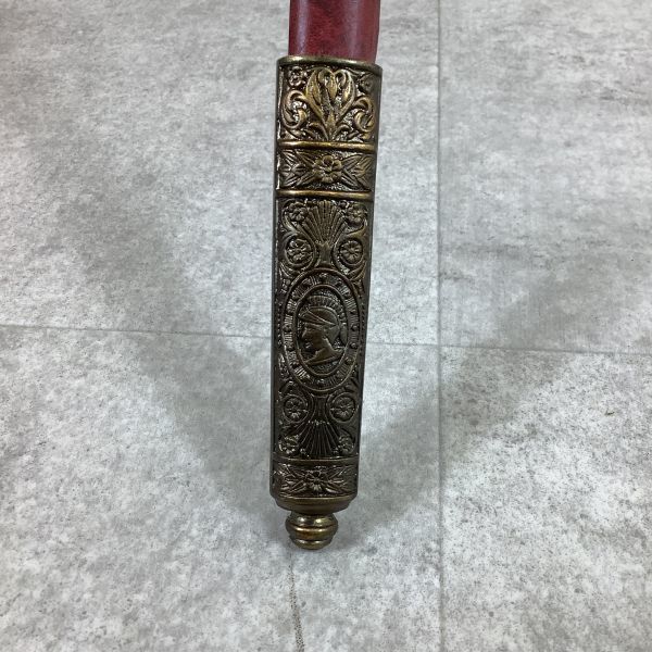 D2054【模造刀】赤鞘付き エストック（西洋剣）全長89cm