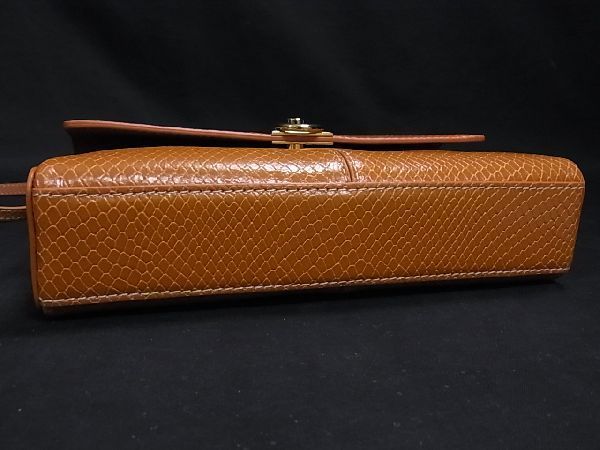 1円 ■極美品■ CAFUNE カフネ リザード型押しレザー 2WAY ワンハンドルバッグ ショルダーバッグ 肩掛け オレンジブラウン系 a0664QN - カフネ Cafuné 10周年を迎え、Cafuné／カフネ Taupe ショルダー