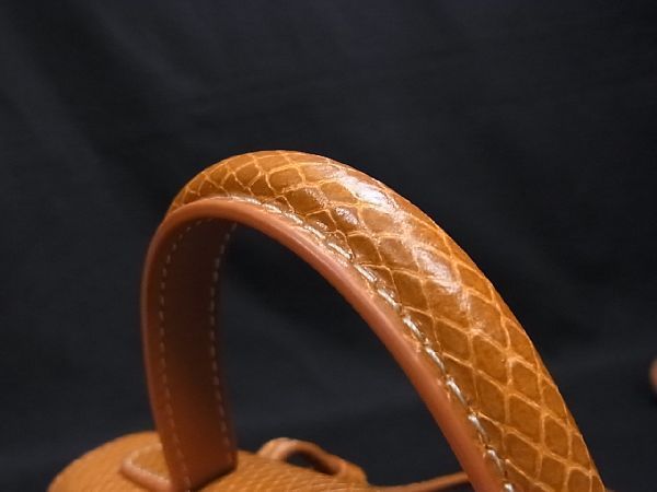 1円 ■極美品■ CAFUNE カフネ リザード型押しレザー 2WAY ワンハンドルバッグ ショルダーバッグ 肩掛け オレンジブラウン系 a0664QN - カフネ Cafuné 10周年を迎え、Cafuné／カフネ Taupe ショルダー