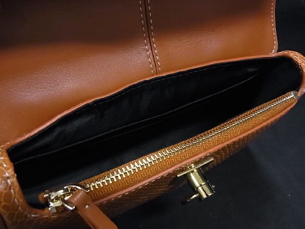 1円 ■極美品■ CAFUNE カフネ リザード型押しレザー 2WAY ワンハンドルバッグ ショルダーバッグ 肩掛け オレンジブラウン系 a0664QN - カフネ Cafuné 10周年を迎え、Cafuné／カフネ Taupe ショルダー