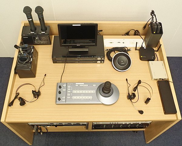 業務用放送/収録機材セット コンソール付 パナソニック/ソニー/興和 他 