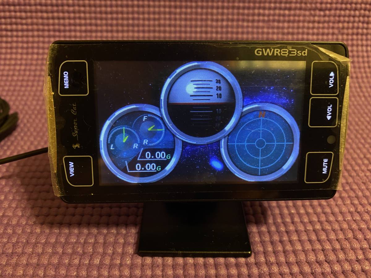ユピテル YUPITERU GWR83sd スーパーキャット レーダー探知機 GPS レーダー