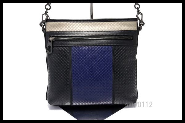 新タグ希少美中古■BOTTEGA VENETA ミニイントレ レザー ショルダーバッグ ボッテガヴェネタ■0317jj89-1K