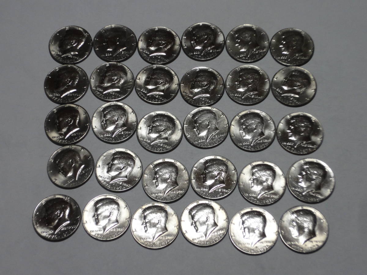 【激安大特価，定番】 アメリカ 建国２００年記念50セント硬貨 ケネディ コイン ３０枚(北アメリカ)｜売買されたオークション情報、yahooの商品情報をアーカイブ公開 - オークファン 北アメリカ