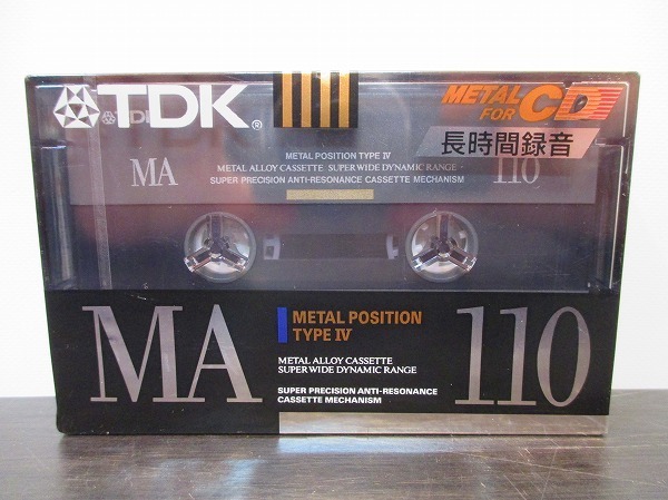 未開封品■TDK MA110M■カセットテープ■3本セット■メタルテープ■110分の長時間録音■Λ