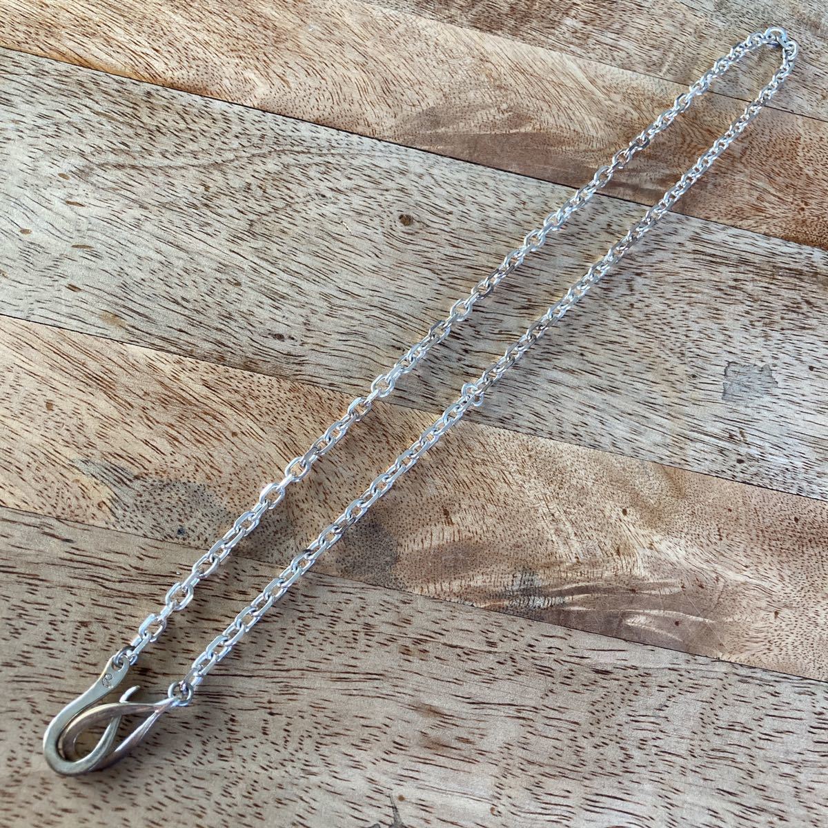 未使用 LARRY SMITH ラリースミス SILVER CHAIN L 50 シルバー
