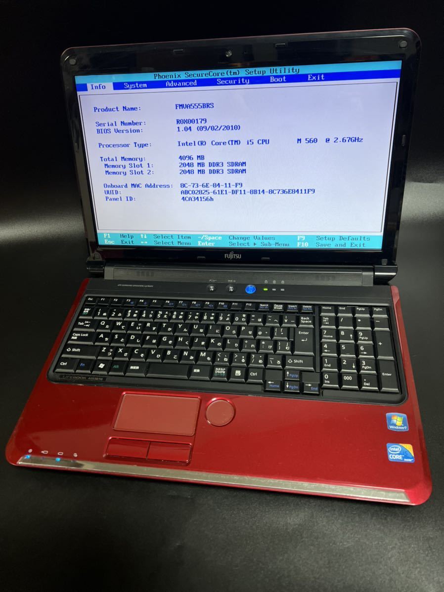 LIFEBOOK 富士通 AH550⁄5B ジャンク品 ジャンクPC ジャンクパソコン