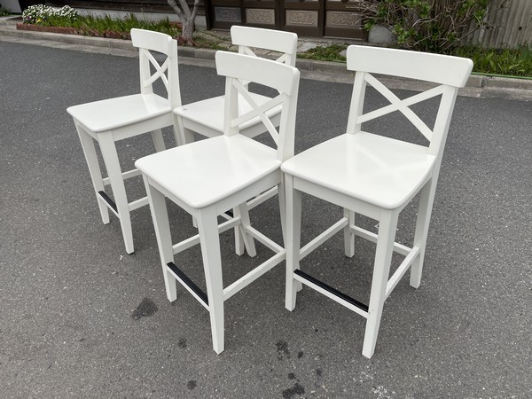IKEA INGOLF インゴルフ カウンターチェア 2脚セット INGOLF インゴルフ 子ども用チェア, アンティークステイン - IKEA