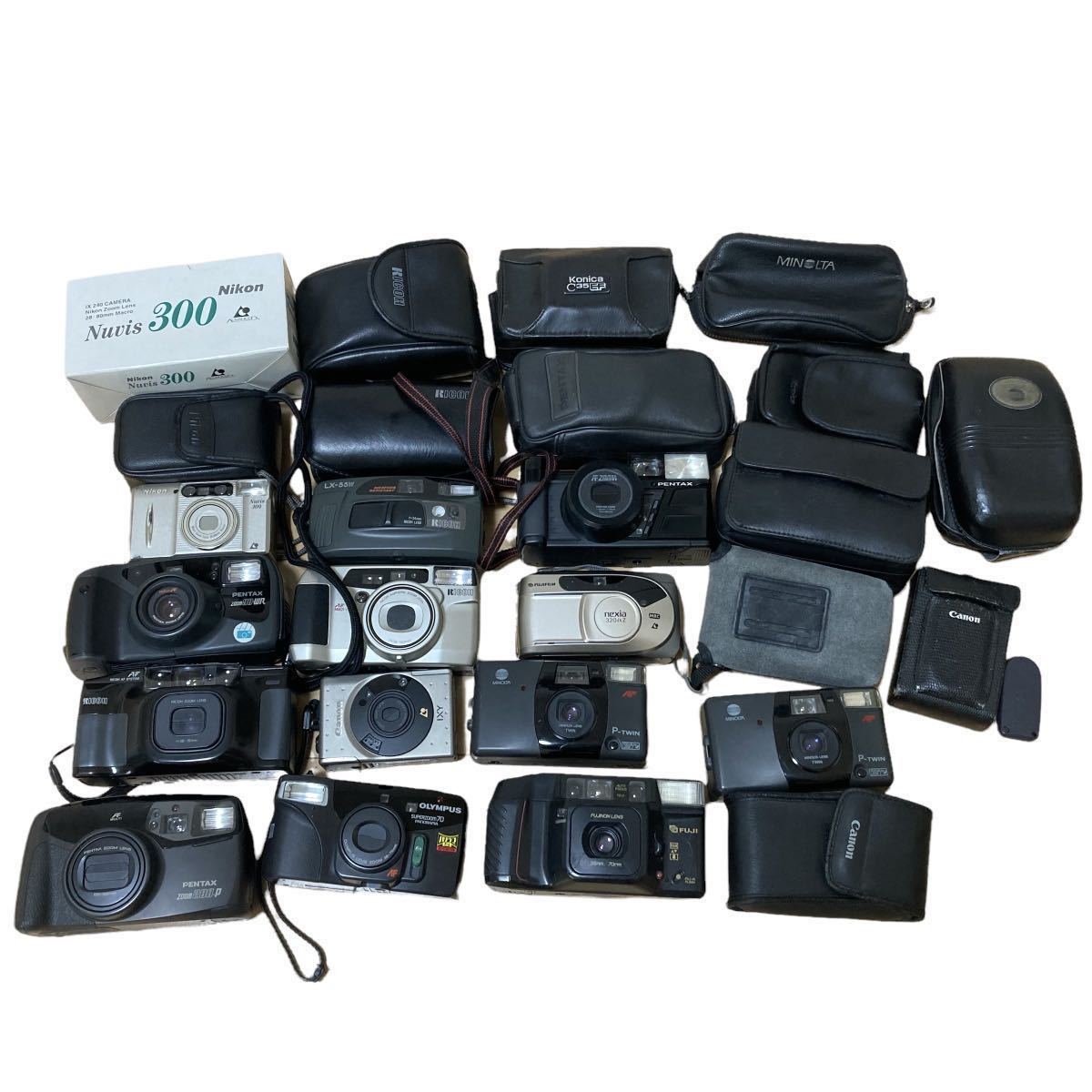 コンパクトフィルムカメラ5点まとめて olympus/Fuji a/canon/Konica