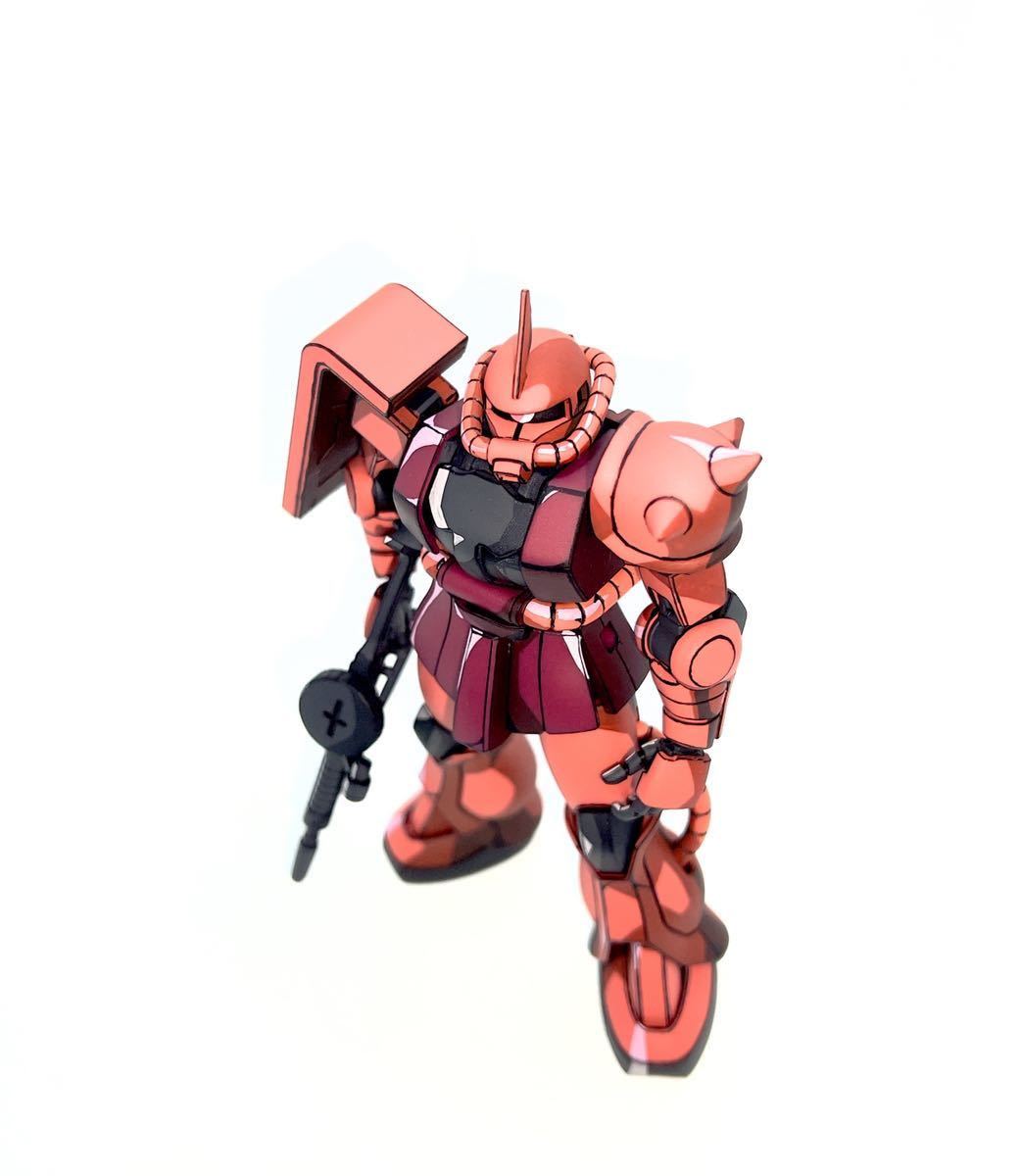 完成品 Hguc シャア専用ザク Ms 06s Revive 塗装済み イラスト風模型 アニメ塗り イラスト風塗装 二次元塗装 リペイント ガンプラ 完成品 売買されたオークション情報 Yahooの商品情報をアーカイブ公開 オークファン Aucfan Com