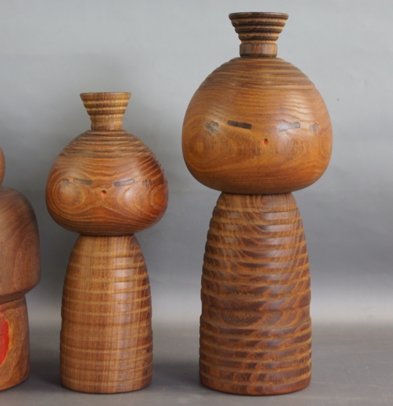 創作こけし 木彫り 人形 山中三平　伝統工芸品　美術品　生前整理　昭和レトロ ddd77 三平こけし まとめて 8点 山中三平 創作こけし 木彫り 日本人形