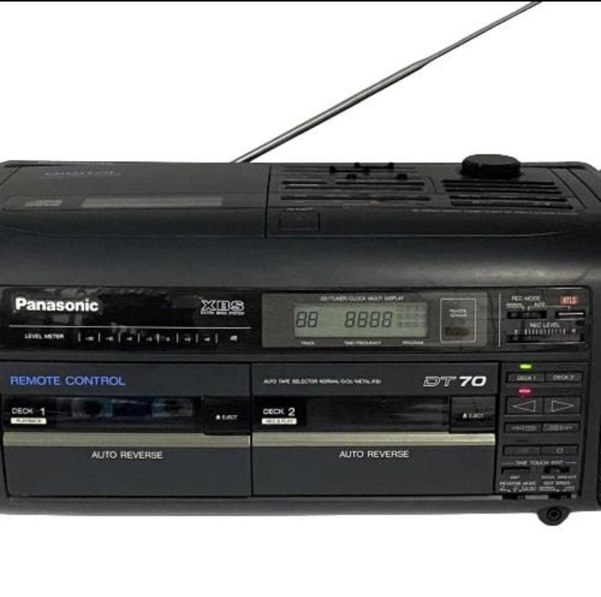 panasonicパナソニックRX-DT70コブラトップバブルラジカセCD昭和レトロ