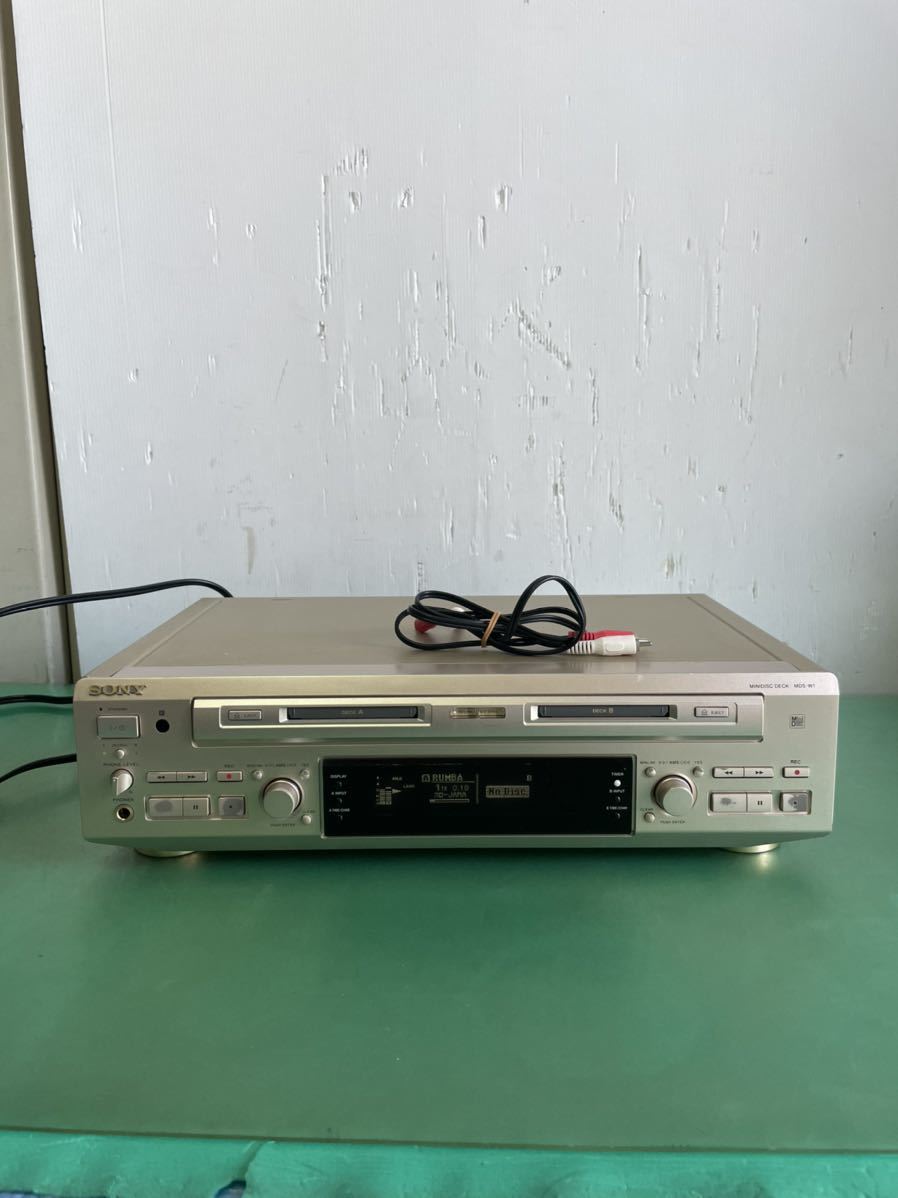 優良動作品・録音動作確認済・SONY ソニー ダブルディスクデッキ MDS-W1 SONY「MDS-W1」ダブルMDデッキ 録音・ダビング可能｜Yahoo!フリマ 送料