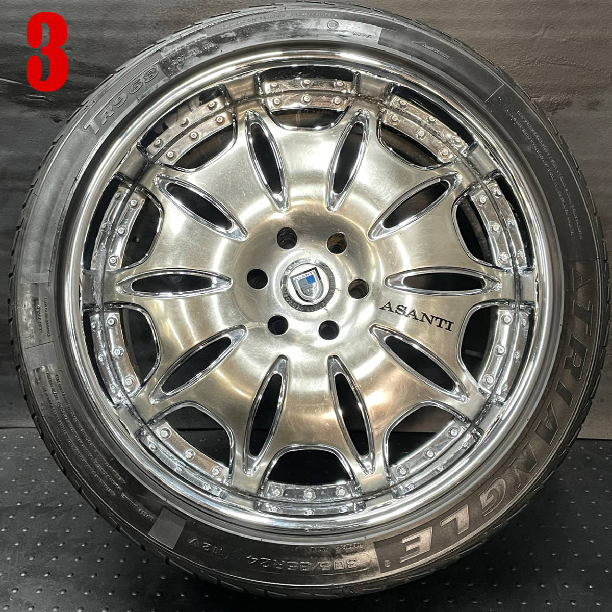 売り切り! 中古ホイール 07- エスカレード タホ用 ASANTI 24インチ 