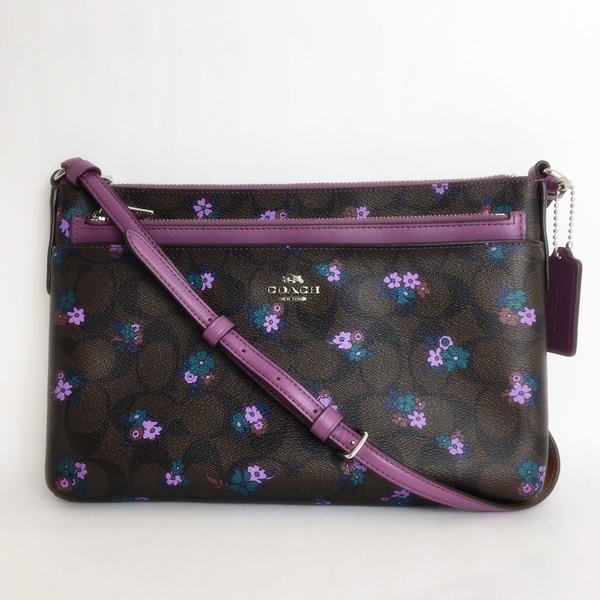 ほぼ未使用 COACH コーチ F59841 シグネチャー ショルダーバッグ 