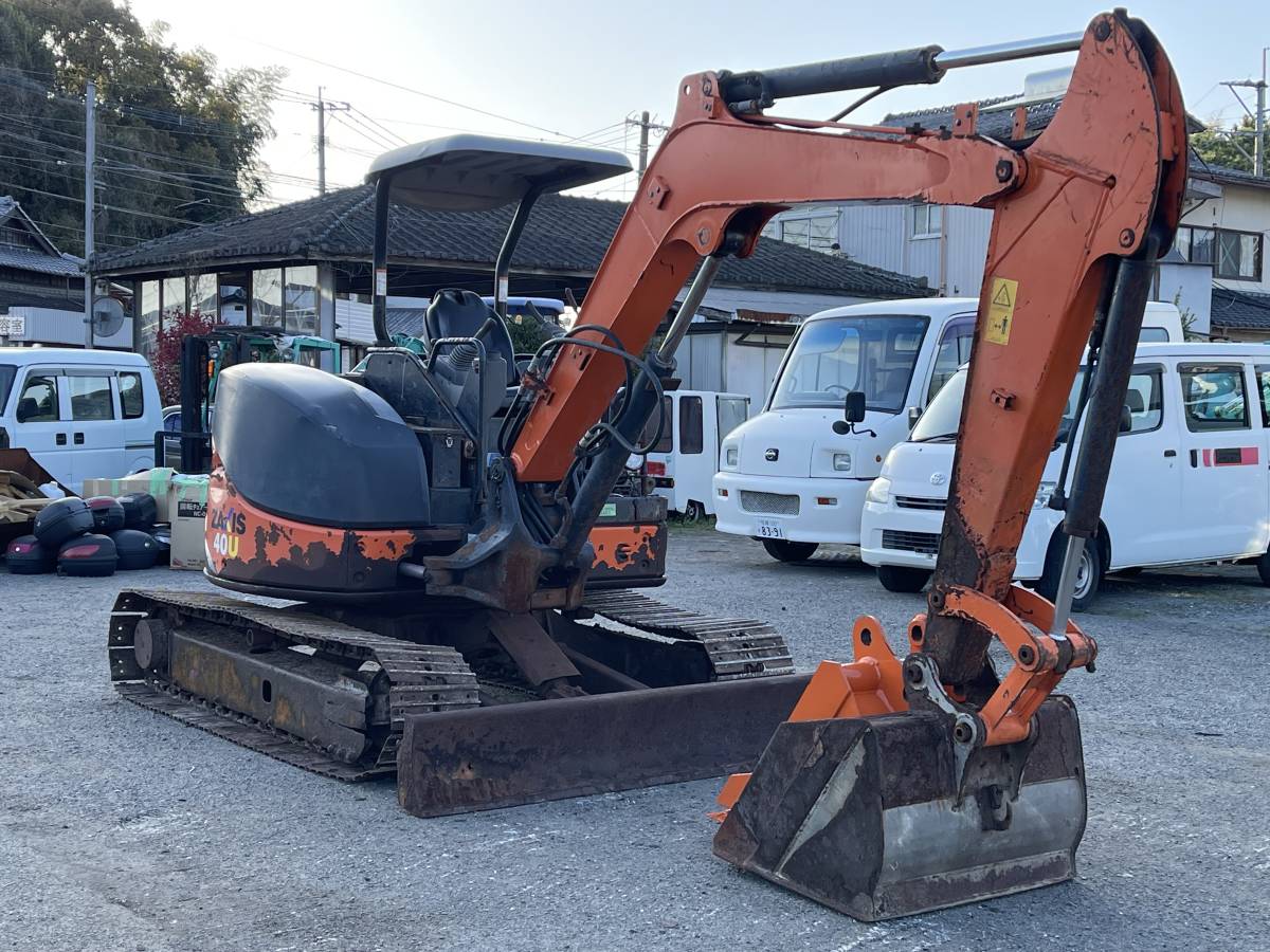 HITACHI ZX40U-3 日立建機 油圧ショベル ユンボ ミニユンボ 動画有
