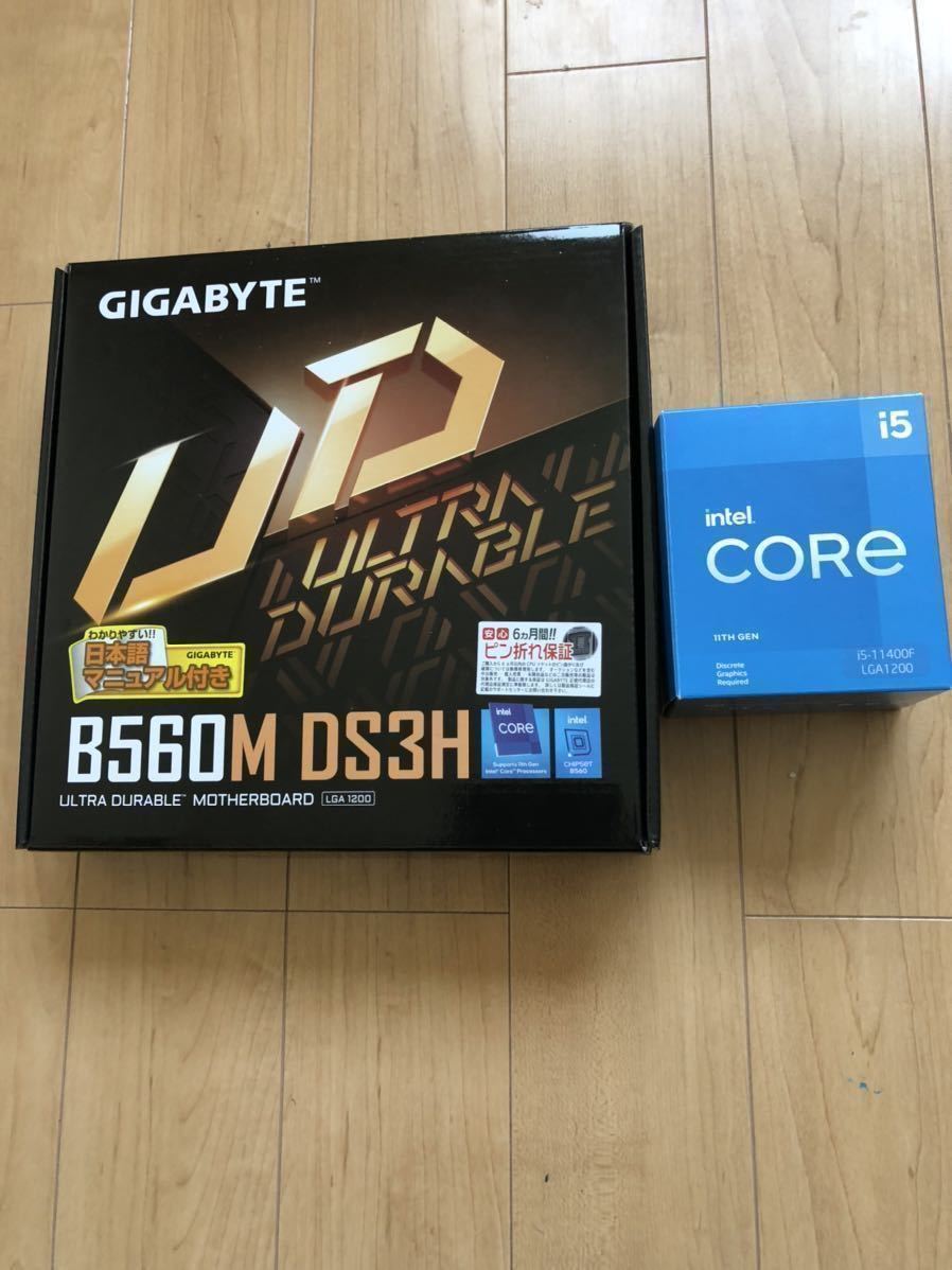 i5-11400F B-560M CPUマザーボードセット CPU マザーボードセット】Intel Core i5-11400F GIGABYTE B560M DS3H