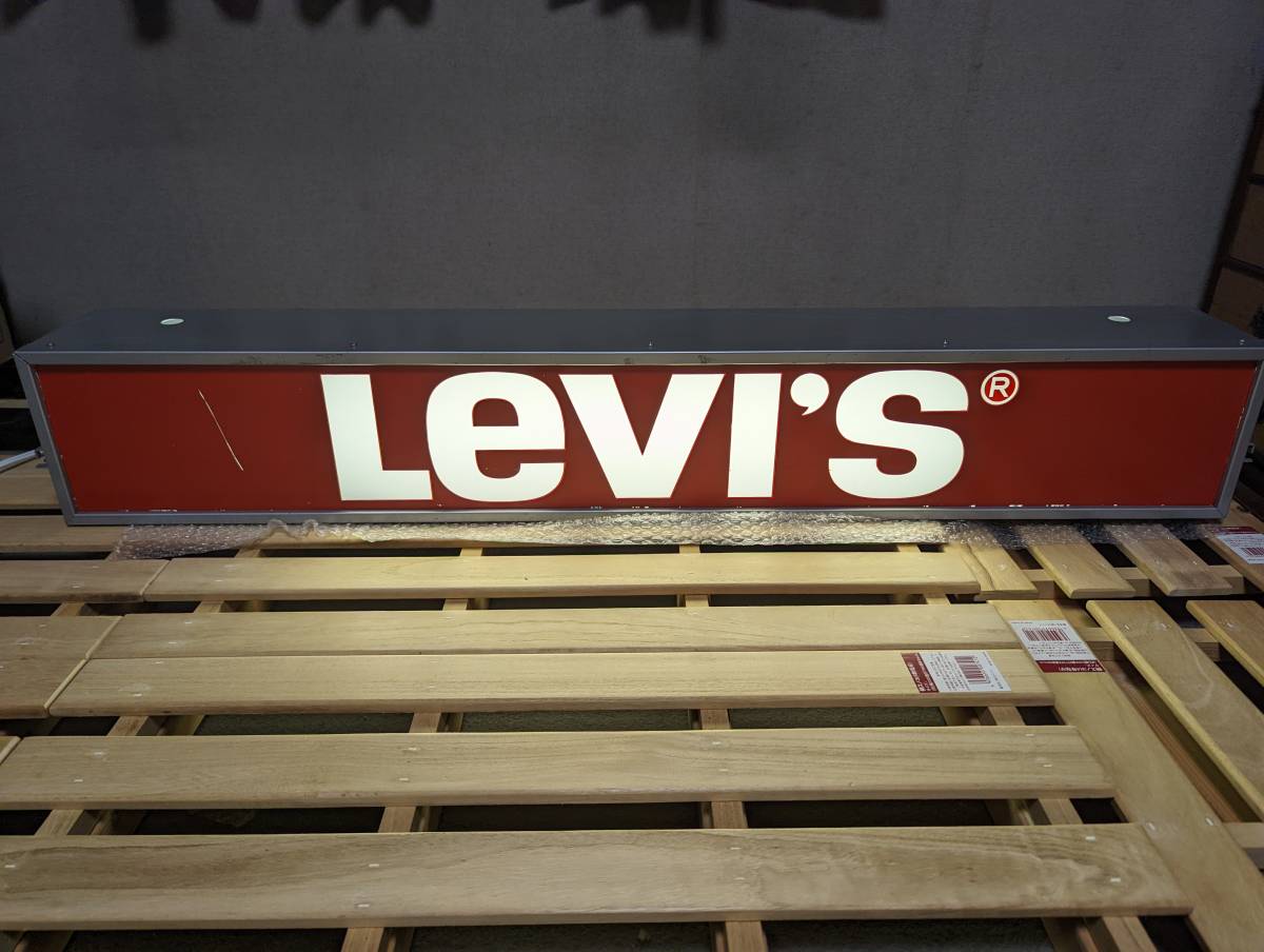 非売品 LEVI'S 電飾看板 リーバイス サインボード 看板 店舗什器 点灯
